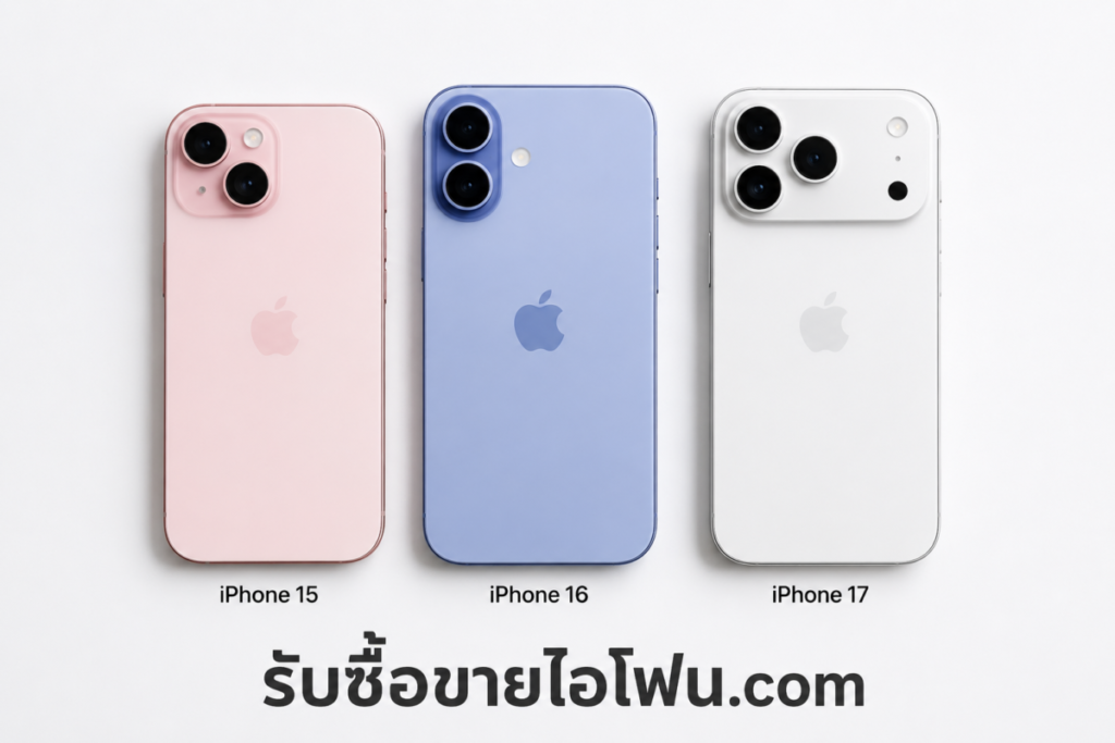 รับซื้อไอโฟน 15, 16, 17 — ราคาดี จ่ายทันที ไม่ต้องรอ 1 ChatGPT Image 23 พ.ค. 2569 13 58 03