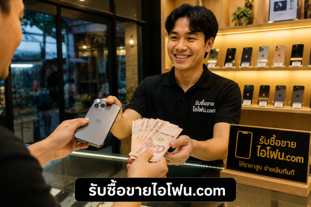 รับซื้อไอโฟน 15, 16, 17 — ราคาดี จ่ายทันที ไม่ต้องรอ 5 ChatGPT Image 23 พ.ค. 2569 14 12 34