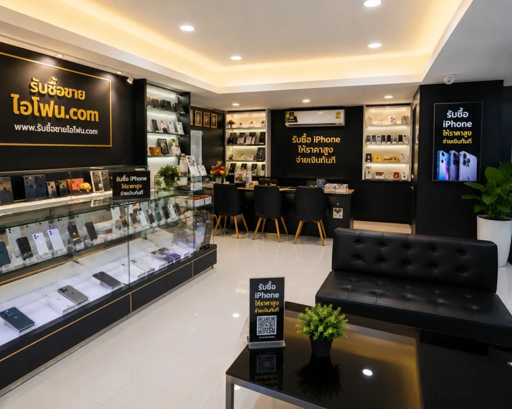 บรรยากาศภายในร้านรับซื้อไอโฟน รับซื้อขายไอโฟน.com รับซื้อ iPhone 16