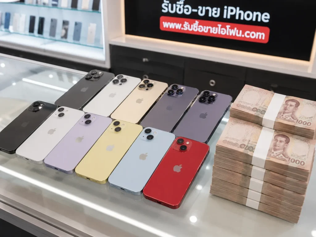 บริการรับซื้อ iPhone 14 พร้อมจ่ายเงินสด รับซื้อขายไอโฟน.com รับซื้อ iPhone 14